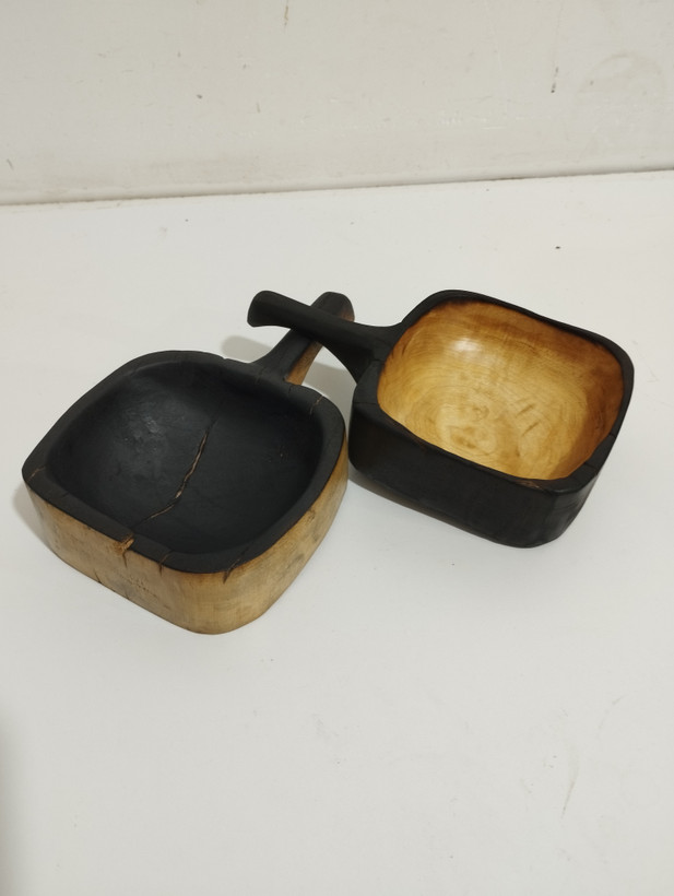 آجیل خوری چوبی .پیمانه . دست ساز